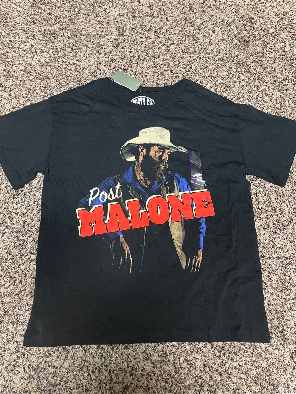 Black Post Malone Graphic Tee - Short Sleeve Shirt Gender Neutral XL NWT